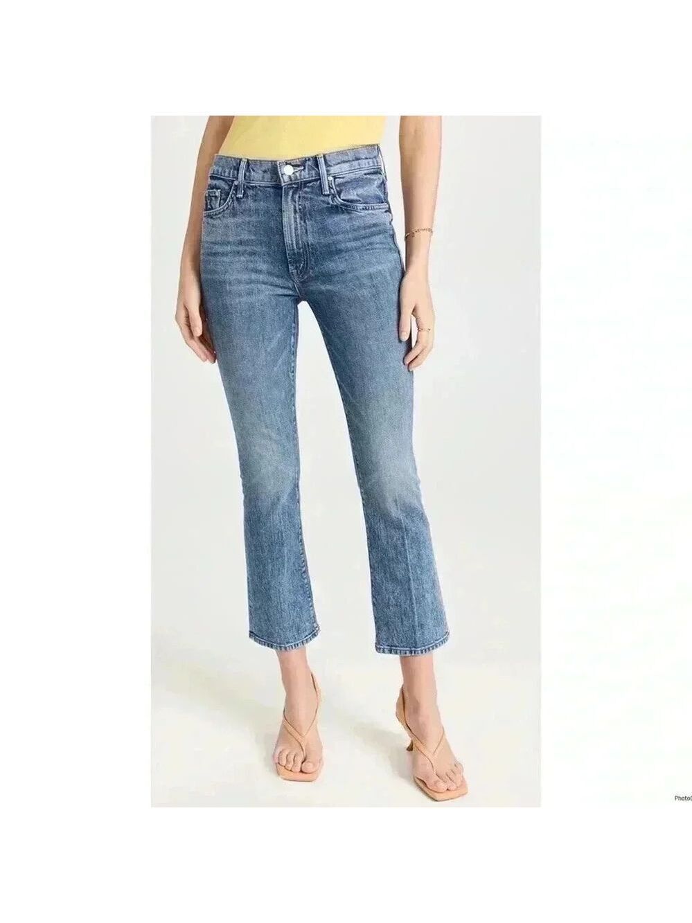 MOTHER Denim The Insider Ankle Jeans In Destination Unknown Size 26